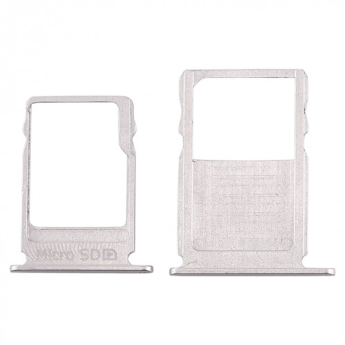 Plateau pour carte SIM + Plateau pour carte Micro SD pour Nokia 3 TA-1020 TA-1028 TA-1032 TA-1038 (Argent) SH960S483-05