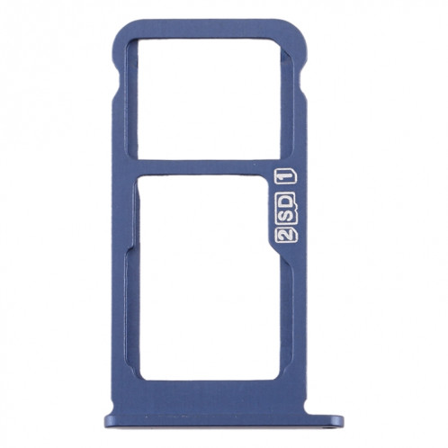 Plateau pour carte SIM + Plateau pour carte SIM / Plateau pour carte Micro SD pour Nokia 7.1 / TA-1100 TA-1096 TA-1095 TA-1085 TA-1097 (Bleu) SH961L1738-05