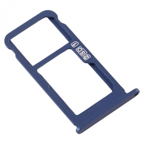 Plateau pour carte SIM + Plateau pour carte SIM / Plateau pour carte Micro SD pour Nokia 7.1 / TA-1100 TA-1096 TA-1095 TA-1085 TA-1097 (Bleu) SH961L1738-05