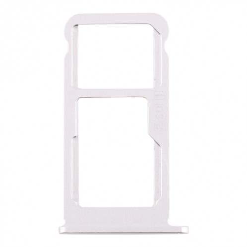 Plateau pour carte SIM + Plateau pour carte SIM / Plateau pour carte Micro SD pour Nokia 7.1 / TA-1100 TA-1096 TA-1095 TA-1085 TA-1097 (Argent) SH961S598-05