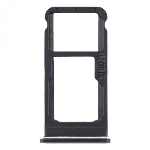 Plateau pour carte SIM + Plateau pour carte SIM / Plateau pour carte Micro SD pour Nokia 6.1 / 6 (2018) / TA-1043 TA-1045 TA-1050 TA-1054 TA-1068 (Noir) SH962B674-05