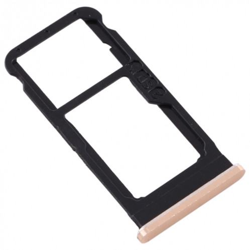 Plateau pour carte SIM + Plateau pour carte SIM / Plateau pour carte Micro SD pour Nokia 6.1 / 6 (2018) / TA-1043 TA-1045 TA-1050 TA-1054 TA-1068 (Or) SH962J839-05