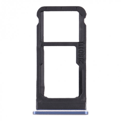 Plateau pour carte SIM + Plateau pour carte SIM / Plateau pour carte Micro SD pour Nokia 6.1 / 6 (2018) / TA-1043 TA-1045 TA-1050 TA-1054 TA-1068 (Bleu) SH962L267-05