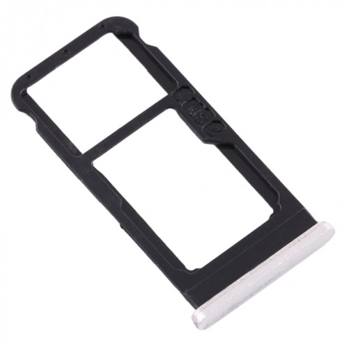Plateau pour carte SIM + Plateau pour carte SIM / Plateau pour carte Micro SD pour Nokia 6.1 / 6 (2018) / TA-1043 TA-1045 TA-1050 TA-1054 TA-1068 (Blanc) SH962W795-05