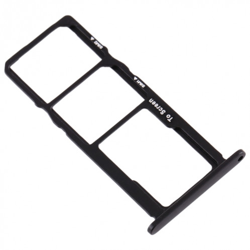 Plateau pour carte SIM + Plateau pour carte SIM + Plateau pour carte Micro SD pour Nokia 3.2 TA-1156 TA-1159 TA-1164 (Noir) SH972B1169-05