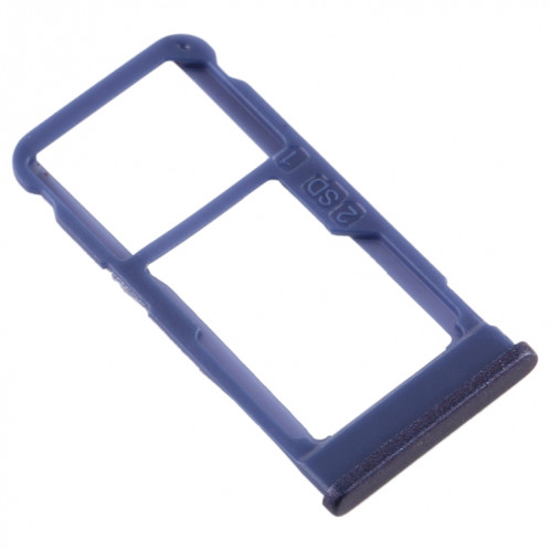 Plateau pour carte SIM + Plateau pour carte SIM / Plateau pour carte Micro SD pour Nokia 5.1 Plus / X5 TA-1102 TA-1105 TA-1108 TA-1109 TA-1112 TA-1120 TA-1199 (Bleu) SH973L1064-05
