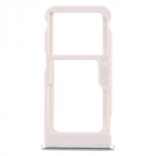 Plateau pour carte SIM + Plateau pour carte SIM / Plateau pour carte Micro SD pour Nokia 5.1 Plus / X5 TA-1102 TA-1105 TA-1108 TA-1109 TA-1112 TA-1120 TA-1199 (Argent) SH973S1668-05