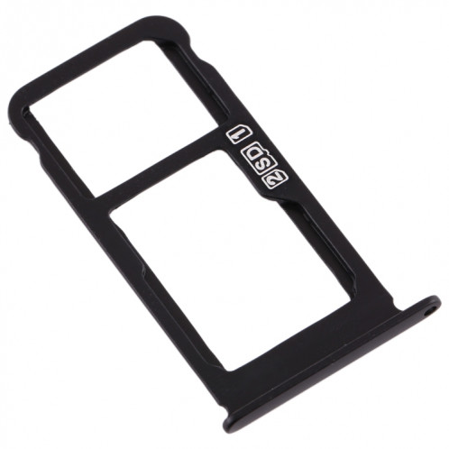 Plateau pour carte SIM + Plateau pour carte SIM / Plateau pour carte Micro SD pour Nokia X6 (2018) / TA-1099 / 6.1 Plus (Noir) SH975B684-05