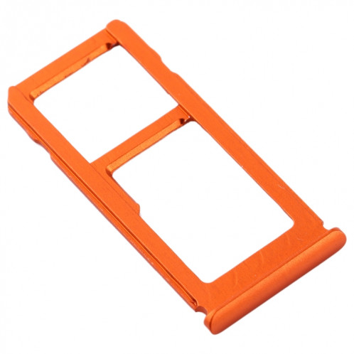 Plateau pour carte SIM + Plateau pour carte SIM / Plateau pour carte Micro SD pour Nokia 8 / N8 TA-1012 TA-1004 TA-1052 (Orange) SH976E358-05