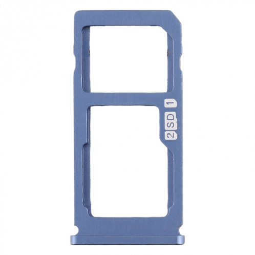 Plateau pour carte SIM + Plateau pour carte SIM / Plateau pour carte Micro SD pour Nokia 8 / N8 TA-1012 TA-1004 TA-1052 (Bleu) SH976L1395-05