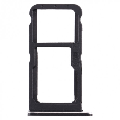 Plateau pour carte SIM + Plateau pour carte SIM / Plateau pour carte Micro SD pour Nokia 7 TA-1041 (Noir) SH977B984-05