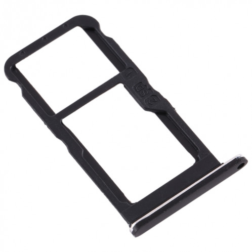 Plateau pour carte SIM + Plateau pour carte SIM / Plateau pour carte Micro SD pour Nokia 7 TA-1041 (Noir) SH977B984-05