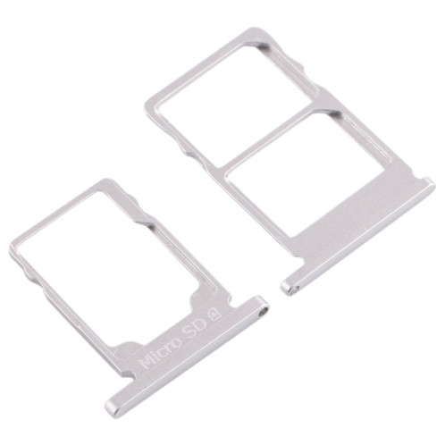 Plateau pour carte SIM + Plateau pour carte SIM + Plateau pour carte Micro SD pour Nokia 5.1 TA-1075 (Blanc) SH979W429-05