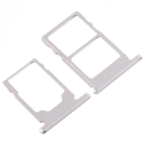 Plateau pour carte SIM + Plateau pour carte SIM + Plateau pour carte Micro SD pour Nokia 5.1 TA-1075 (Blanc) SH979W429-05