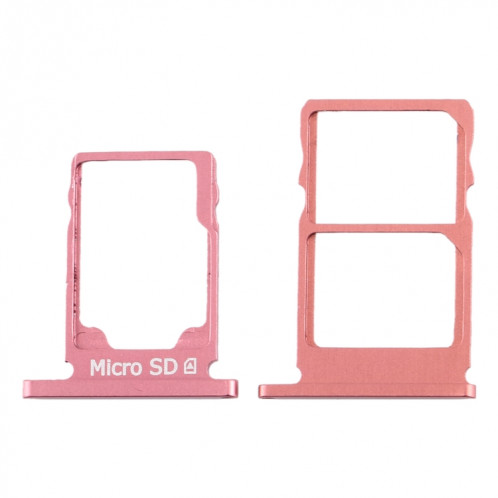 Plateau pour carte SIM + Plateau pour carte SIM + Plateau pour carte Micro SD pour Nokia 5.1 TA-1075 (rouge violacé) SH79ZH770-05