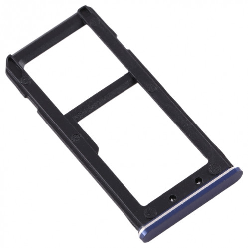 Plateau pour carte SIM + Plateau pour carte SIM / Plateau pour carte Micro SD pour Nokia 6 TA-1000 TA-1003 TA-1021 TA-1025 TA-1033 TA-1039 (Bleu) SH981L1884-05