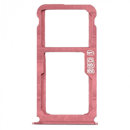 Plateau pour carte SIM + Plateau pour carte SIM / Plateau pour carte Micro SD pour Nokia 7 Plus TA-1062 (rouge violacé) SH82ZH330-05