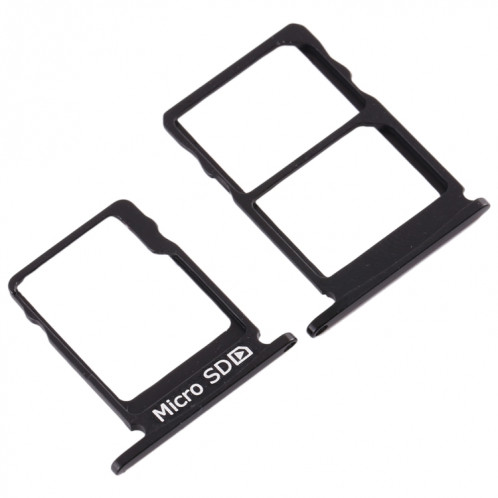 Plateau pour carte SIM + Plateau pour carte SIM + Plateau pour carte Micro SD pour Nokia 5 / N5 TA-1024 TA-1027 TA-1044 TA-1053 (Noir) SH983B1878-05