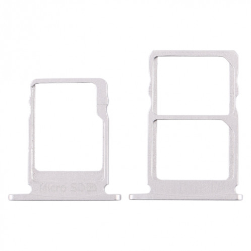 Plateau pour carte SIM + Plateau pour carte SIM + Plateau pour carte Micro SD pour Nokia 5 / N5 TA-1024 TA-1027 TA-1044 TA-1053 (Blanc) SH983W442-05