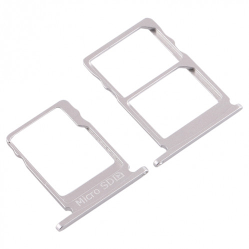 Plateau pour carte SIM + Plateau pour carte SIM + Plateau pour carte Micro SD pour Nokia 5 / N5 TA-1024 TA-1027 TA-1044 TA-1053 (Blanc) SH983W442-05