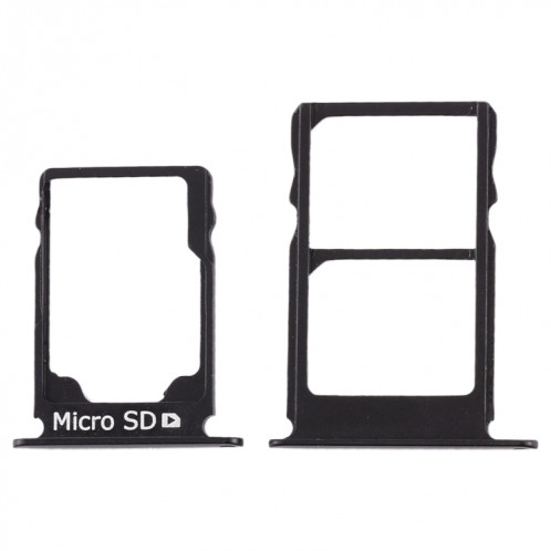 Plateau pour carte SIM + Plateau pour carte SIM + Plateau pour carte Micro SD pour Nokia 3.1 TA-1049 TA-1057 TA-1063 TA-1070 (Noir) SH984B285-05