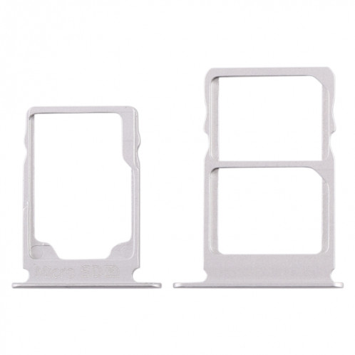 Plateau pour carte SIM + Plateau pour carte SIM + Plateau pour carte Micro SD pour Nokia 3.1 TA-1049 TA-1057 TA-1063 TA-1070 (Blanc) SH984W219-05