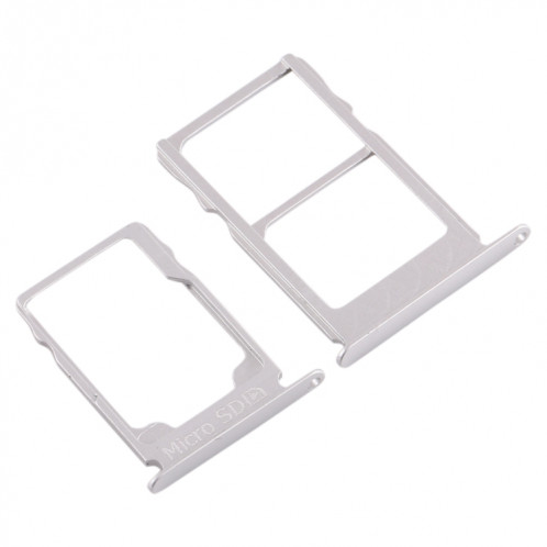 Plateau pour carte SIM + Plateau pour carte SIM + Plateau pour carte Micro SD pour Nokia 3.1 TA-1049 TA-1057 TA-1063 TA-1070 (Blanc) SH984W219-05