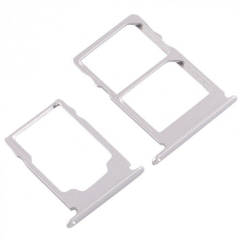 Plateau pour carte SIM + Plateau pour carte SIM + Plateau pour carte Micro SD pour Nokia 3.1 TA-1049 TA-1057 TA-1063 TA-1070 (Blanc) SH984W219-05