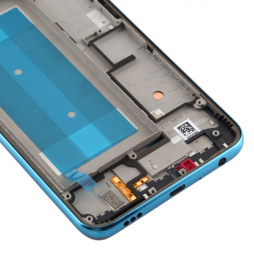 Boîtier avant plaque de cadre LCD pour LG K50 / K12 MAX / LMX520BMW / LMX520EMW (Version SIM unique) (bleu) SH066L1854-06