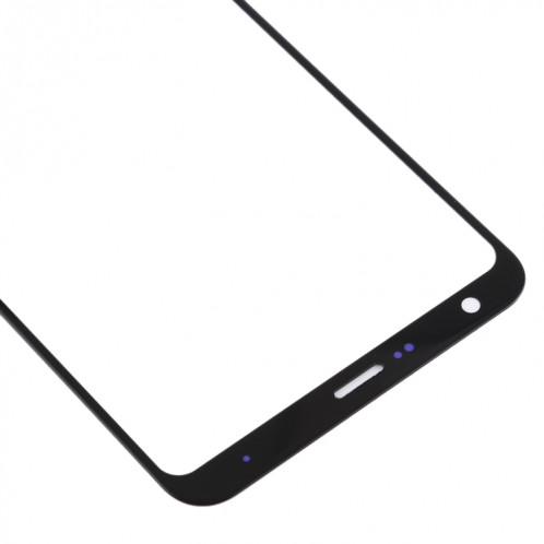 Lentille en verre extérieur de l'écran avant pour LG Stylo 4 / Q710 / Q710MS / Q710CS (noir) SH079B1500-06