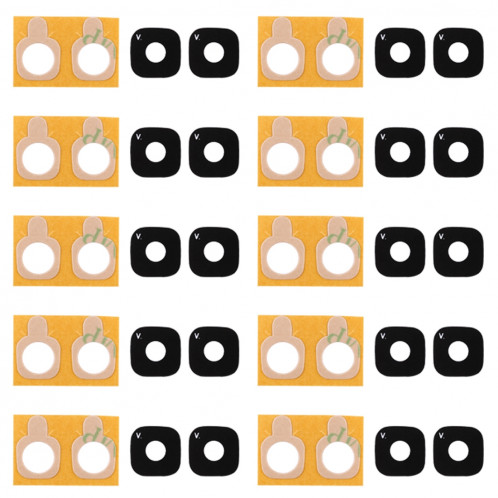 10 PCS Back Camera Lens Cover avec autocollant pour Galaxy J5 Prime SH5179502-04