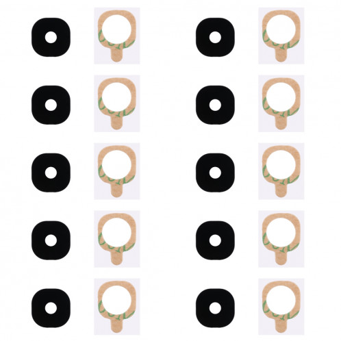 10 PCS Back Camera Lens Cover avec autocollant pour Galaxy J7 (2016) / J710 SH5198816-04