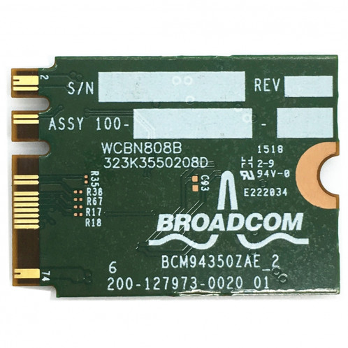 Carte sans fil WiFi DW1820A BCM94350ZAE 802.11ac BT4.1 867Mbps M.2 / NGFF SH52171912-04