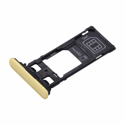 iPartsAcheter pour Sony Xperia XZ (Dual SIM Version) Carte SIM et Micro SD / Carte SIM (Or) SI270J461-05