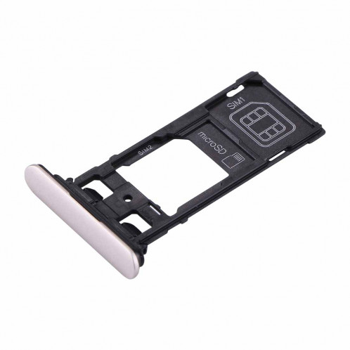 iPartsAcheter pour Sony Xperia XZ (Dual SIM Version) Carte SIM et Micro SD / Carte SIM (Argent) SI270S88-05