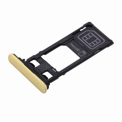 iPartsAcheter pour Sony Xperia XZs (Single SIM Version) Carte SIM et Micro SD (Gold) SI271J183-05