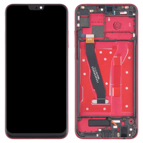Écran LCD et numériseur Assemblage complet avec cadre pour Huawei Honor 8x (rouge) SH276R1661-07