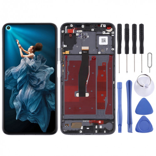 Écran LCD et numériseur complet avec cadre pour Huawei Honor 20 (noir) SH279B165-06