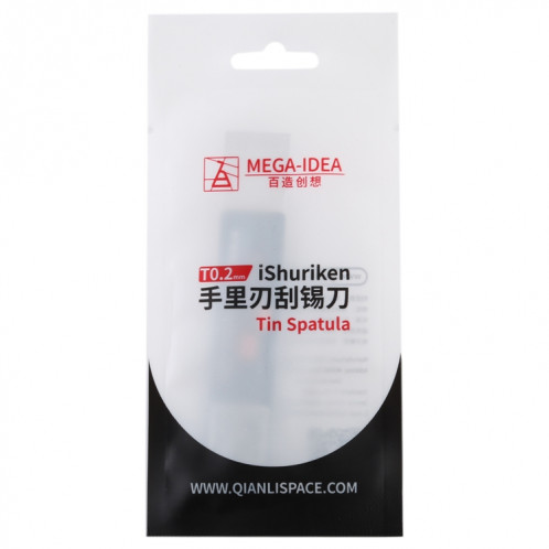 Qianli iShuriken T0.2mm Soudure Paster Grattage Couteau en étain Bouche plate résistant à l'usure SQ529056-06
