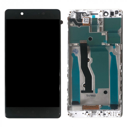Écran LCD et numériseur complet avec cadre pour Lenovo K8 Note XT1902-3 (noir) SH342B631-04