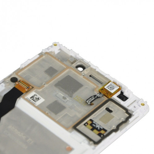 Écran LCD OEM pour Lenovo A7600 Assemblage complet du numériseur avec cadre (Blanc) SH5356517-06