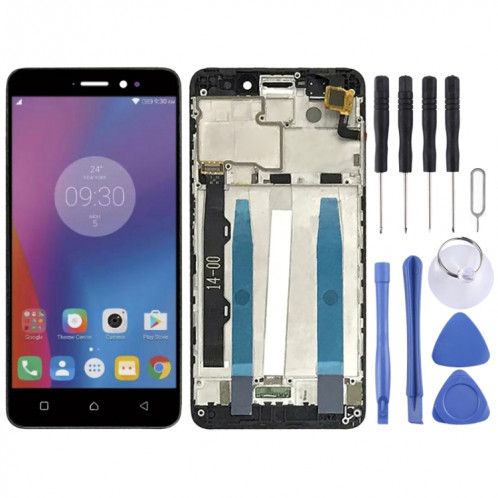 Écran LCD et numériseur complet avec cadre pour Lenovo K6 Power (noir) SH358B91-07