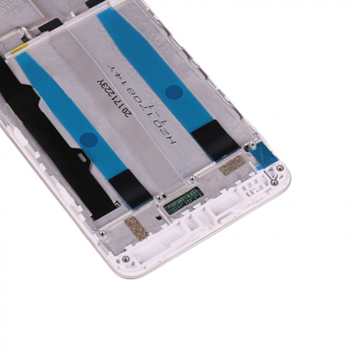 Écran LCD OEM pour Lenovo K6 Power Digitizer Assemblage complet avec cadre (Blanc) SH358W1293-05