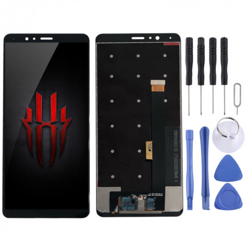 Écran LCD OEM pour ZTE Nubia Red Devil Red Magic NX609J avec numériseur complet (noir) SH368B655-04