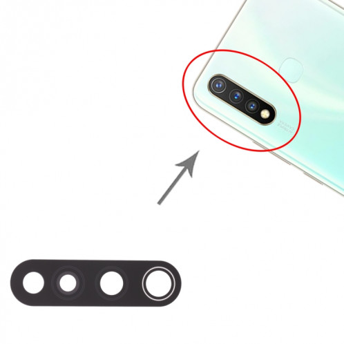Pour vivo Y5s 10pcs objectif de caméra arrière SH53761662-04