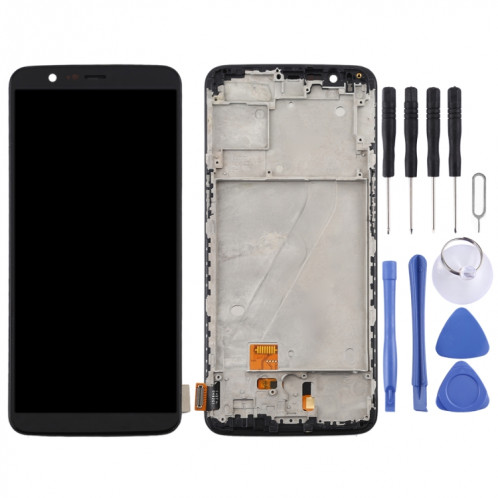 Pour OnePlus 5T A5010 TFT Écran LCD et numériseur complet avec cadre (noir) SH429B1315-06