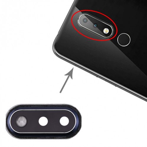 Cache d'objectif pour Nokia X6 (bleu) SH434L88-05