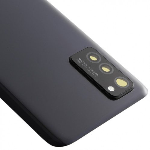 Cache arrière de batterie d'origine avec objectif d'appareil photo pour Huawei Honor V30 (noir) SH48BL980-06