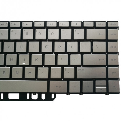 Clavier version américaine avec rétroéclairage du clavier pour HP Spectre x360 série 13-w 13-w013dx 13-w014dx 13-w023dx 13-w063nr 13-W010CA 13-W020CA (argent) SH468S178-04