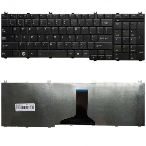 Clavier Version US pour Toshiba Satellite L670 L670D L675 L675D C660 C660D C655 L655 L655D C650 C650D L650 C670 L750 L750D SH5477769-03